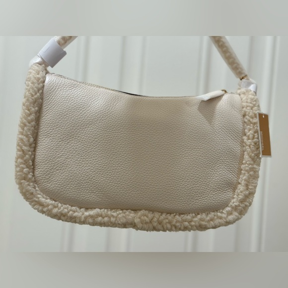 🌟MICHAEL MICHAEL KORS🌟 NWT Carmela Natural Medium Pouchette Crossbody Leather - Picture 7 of 11